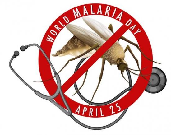 Logo journee mondiale du paludisme banniere signe moustique 1308 50265